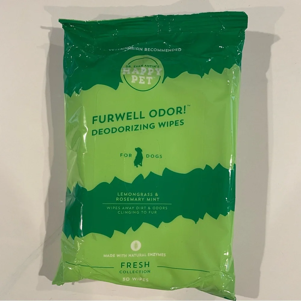 Happy Pet Furwell Odor! Deodorizing Spray & Wipes No Rinse For Dogs